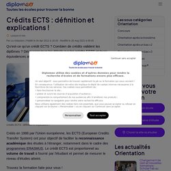 Crédits ECTS : définition et explications !