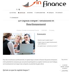 Le capital risque : définition et fonctionnement
