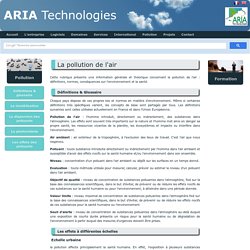 Définitions & Glossaire - Aria Technologies