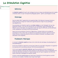 La stimulation cognitive