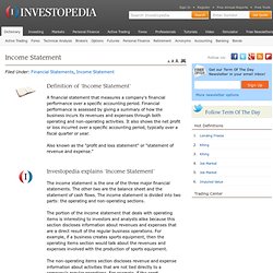 Income Statement Definition