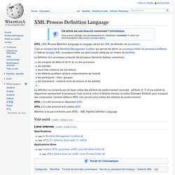 XML Process Definition Language