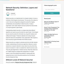 What is Network Security and what are its layers and questions?