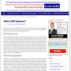 Definition of ERP Software?