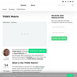 TOWS Matrix: definition, practical example and template
