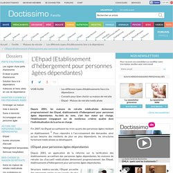 Ehpad - Définition et présentation du programme Ephad