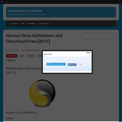 Norton Virus Definitions x64 Download Free [2017]