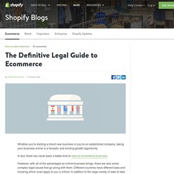 The Definitive Legal Guide to Ecommerce