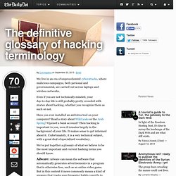 The definitive glossary of hacking terminology