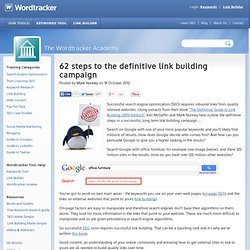 62 steps to the definitive link building campaign