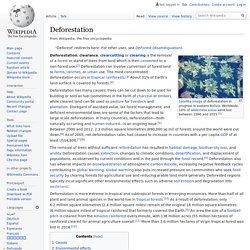 Deforestation - Wikipedia