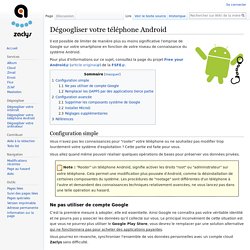 Dégoogliser votre téléphone Android — Wiki de la mère Zaclys