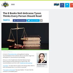 The 8 Books Neil deGrasse Tyson Thinks Every Person Should Read