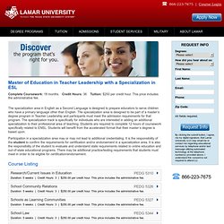 Degree Programs | Lamar University Online