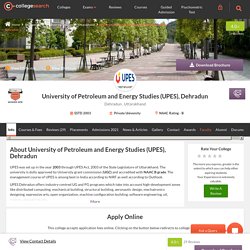 UPES Dehradun - Admission 2021, Courses, Fees, Placement