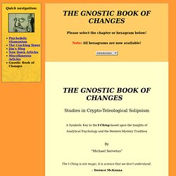 James DeKorne's Official Website - The Gnostic Book of Changes