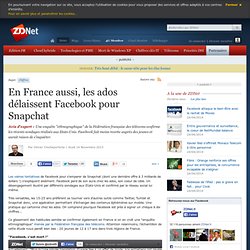 En France aussi, les ados délaissent Facebook pour Snapchat
