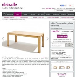 delavelle - table Elmar rectangulaire