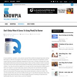 Don’t Delay When It Comes To Using PhenQ Fat Burner Knowpia