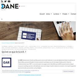 Qu'est ce que le G.A.R. ? - Délégation académique au numérique - académie de Nancy-Metz