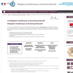 La Délégation Académique au Numérique Educatif - DANE - Accompagner l'usage du numérique - DANE Nice