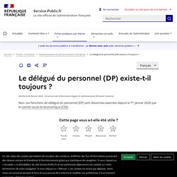 Délégué du personnel (DP)