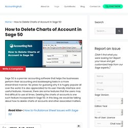 Delete Charts Of Account In Sage 50 : Step to