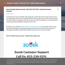 How To Delete Zoosk Account