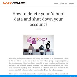 How to delete your Yahoo! data and shut down your account?