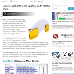 Delete Duplicate Files Quickly With These Tools