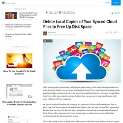 Delete Local Copies of Your Synced Cloud Files to Free Up Disk Space