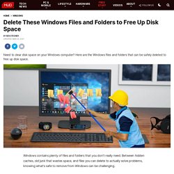 7 Windows Files and Folders You Can Delete to Free Up Space