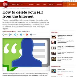 How to delete yourself from the Internet
