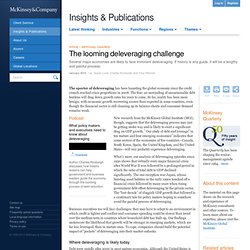 The looming deleveraging challenge - McKinsey Quarterly - Econom