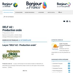 DELF A2 : Production orale