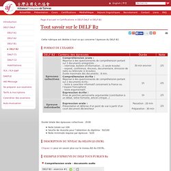 DELF B2 - Alliance française Taiwan