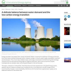 A delicate balance between water demand and the low-carbon energy transition