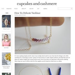 How To: Delicate Necklace