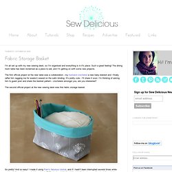 Sew Delicious: Fabric Storage Basket