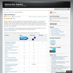 Diigo and Delicious « Interactive Inquiry