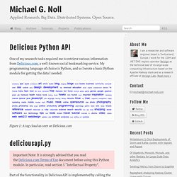 Delicious Python API @ Michael G. Noll