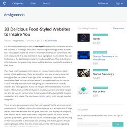 33 Delicious Food-Styled Websites to Inspire You