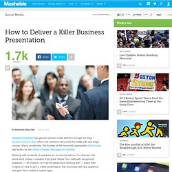 How to Deliver a Killer Business Presentation
