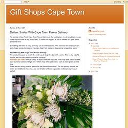 Deliver Smiles With Cape Town Flower Delivery