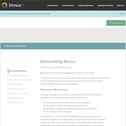 Deliverability Basics > Pearltrees > Litmus