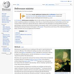 Deliverance ministry