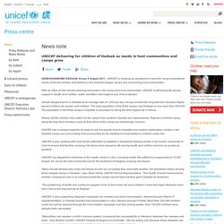 UNICEF delivering for children of Dadaab as needs in host communities and camps grow
