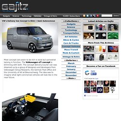 VW’s Delivery Van Concept is Slick + Semi-Autonomous