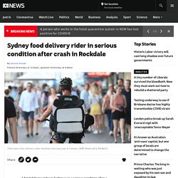 Sydney food delivery rider in serious condition after crash in Rockdale