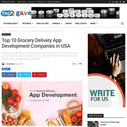 Top 10 Grocery Delivery App Development Companies